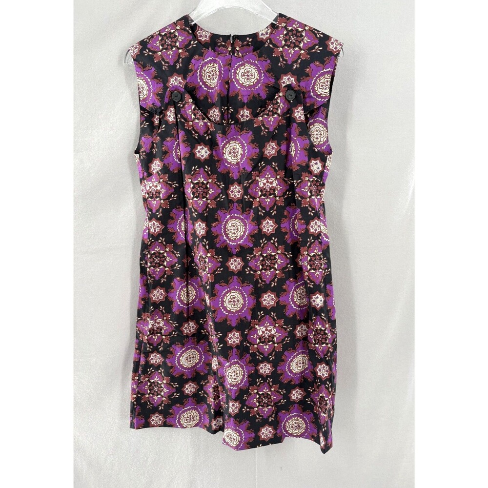 Rachel Comey 6 Dress Mini Shift Breva Floral Crewneck Sleeveless Purple NWT